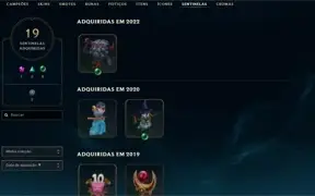CONTA LOL D4 - 331 SKINS - 4 SKINS PRESTÍGIO - 738 RP
