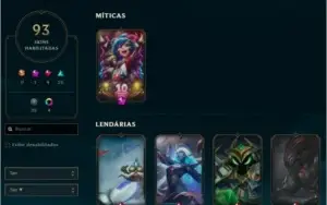 Acc LOL de 2014 Level 245 - Ouro IV - 93 Skins - Full Champs