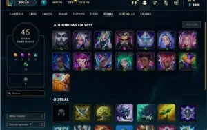 Conta ouro 2 com 24 Champs e 1 Skin + 7 Espolios