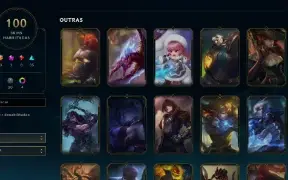 CONTA LOL - LVL 222 - 99 Champions - 100 Skins - FULL ACESSO