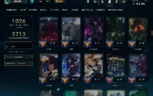 Esmeralda 4 com TODOS os Champs e 360 Skins ( Nivel 955 )