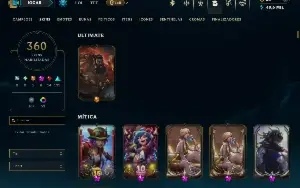 Esmeralda 4 com TODOS os Champs e 360 Skins ( Nivel 955 )