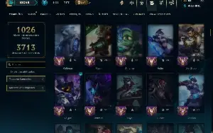 Esmeralda 4 com TODOS os Champs e 360 Skins ( Nivel 955 )