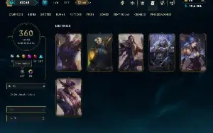 Esmeralda 4 com TODOS os Champs e 360 Skins ( Nivel 955 )