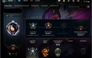 Conta League of Legends Nv 222, Skins 49, Bronze I