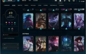 Conta League of Legends Nv 222, Skins 49, Bronze I