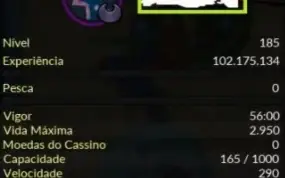 Conta pxg lvl 185 ,malefic rank 5