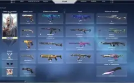 Conta valorant com 900 reais em skins!!