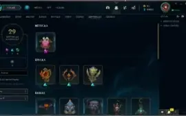 Conta LOL - Platina S11 / 20k EA / 136 Skins / Todos Champs