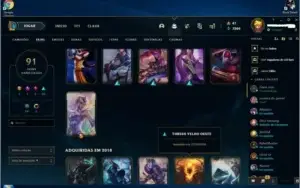 conta lol platina