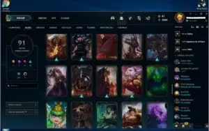 conta lol platina