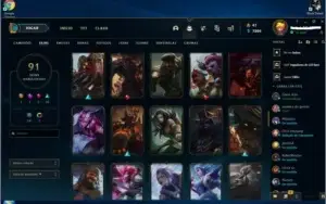 conta lol platina