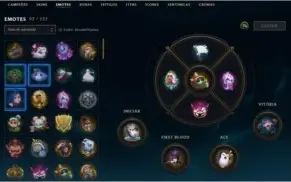 Conta ouro III 370+ skins com lendárias míticas ultimates