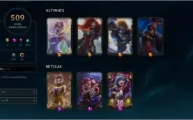 Conta League of Legends - 509 skins - sem md10 feita