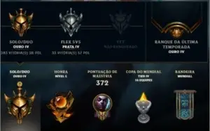Conta Gold,mmr bom,105 campeões,25 skins boas 52 no total
