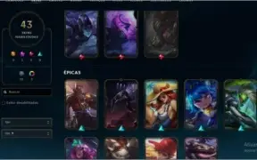 Conta lol Mestre (emotes mestre qiyana aphelios)