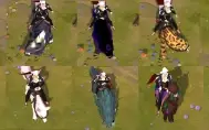 Conta upada 372M (32M PVP) + skins raras de montaria