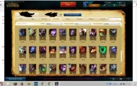 Conta no LoL Platina V 36 pdl 22 skin (UdyrGuardião)61champs