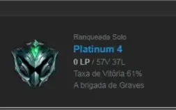 CONTA PLAT 4 BARATINHA COM MMR BOM
