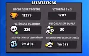 CONTA BRAWLSTARS CROW + LEON