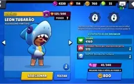 CONTA BRAWLSTARS CROW + LEON