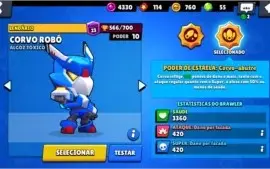 CONTA BRAWLSTARS CROW + LEON