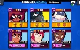 CONTA BRAWLSTARS CROW + LEON