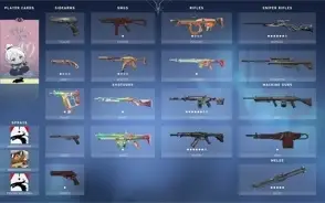 Conta ouro 3 butterfly RGX e mais skins