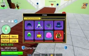 venda de conta blox fruit(level max com varios itens)