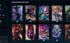 Conta plat 3 mmr mestre 65% win rate main ADC, SÓ SKIN DAORA