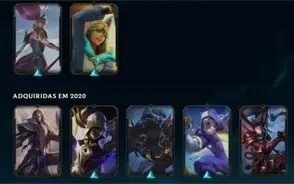Conta plat 3 mmr mestre 65% win rate main ADC, SÓ SKIN DAORA