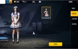 Conta Free Fire Ouro 3 Com roupas e muito + ver os print