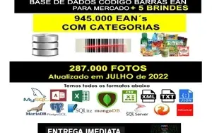 Banco De Dados Supermercado Categoria 945 Mil Itens Com Foto