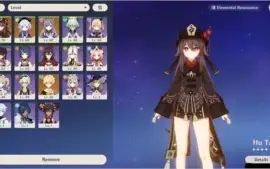 AR37 com Hu Tao, Qiqi, Keqing e Livro 5*