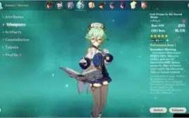AR37 com Hu Tao, Qiqi, Keqing e Livro 5*
