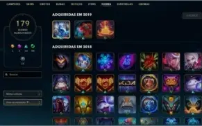 Conta League of Legends GOLD 2 / 126 campeões / 85 skins