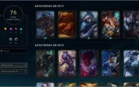 Conta D4 League of Legends + 75 skins
