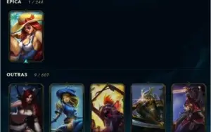 conta level 61 lol