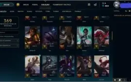 CONTA NVL 67,80 CHAMPS E 27 SKINS POR R$70,00 LEVE AGORA!
