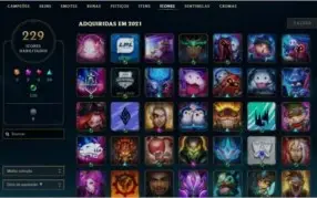 Conta league of legends - todos os champs.+194 Skins Lvl-342