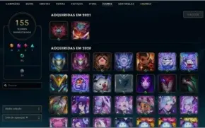 CONTA LOL LVL 282, 91 SKINS, D3 S10 , 83 champs.