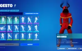 Conta Fortnite com skins desde o passe de batalha 4