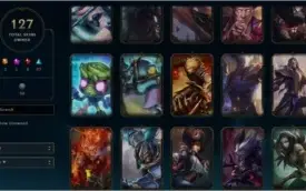Conta league of legends Lv 317 todos campeões 127 skins