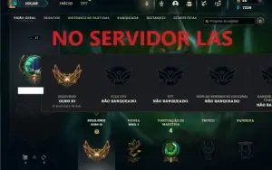Ouro 3 com 25 Champs e 1 Skin ( NO SERVIDOR LAS )