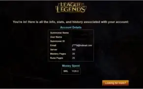 Conta Platina 5, melhor preço! All champs, 82 skins