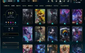 Prata 3 com TODOS os champs e 157 Skins +1 Prestigio