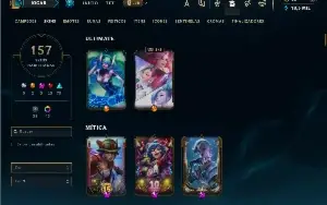 Prata 3 com TODOS os champs e 157 Skins +1 Prestigio