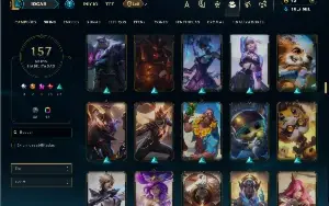 Prata 3 com TODOS os champs e 157 Skins +1 Prestigio