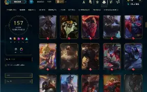 Prata 3 com TODOS os champs e 157 Skins +1 Prestigio