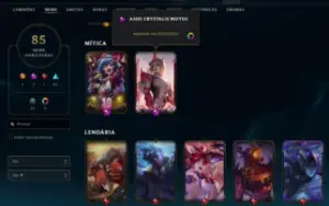 Conta League of Legends Full Acesso - 112 Champs e 85 Skins